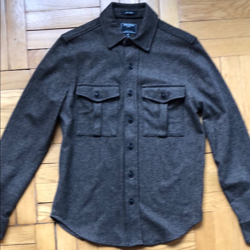 Todd Snyder Faded black stretch Shirt Jacket XS